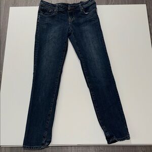 Seven7 Dark Blue Straight Leg Women's Jeans Size 28